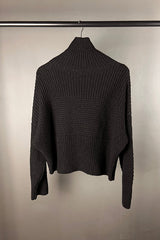 Transit Black Turtleneck Textural Knit