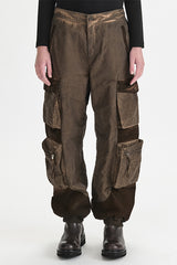 Transit Tobacco Panelled Cargo Pants