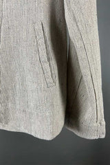 Transit Textural Slim Line Jacket in Chalk