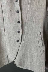 Transit Textural Slim Line Jacket in Chalk