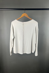 Transit Iconic Button-Back Top in Chalk