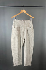 Transit Iconic Textural Slim Pants in Chalk