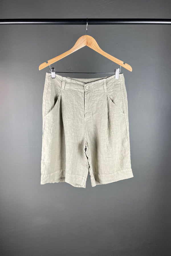 Transit Pearl Grey Linen Short