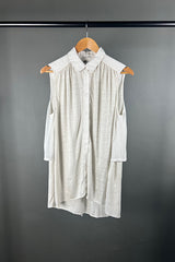 Transit Relaxed Vest Shirt in Chalk