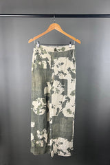 Transit Green Pattern Linen Pants