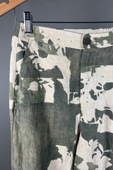 Transit Green Pattern Linen Pants