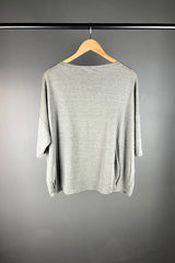 Transit Grey Linen Slub Tee