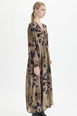 Transit Printed Merlot Dress