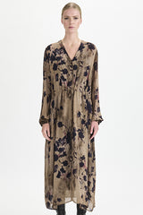 Transit Printed Merlot Dress