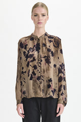 Transit Printed Shirt in Merlot