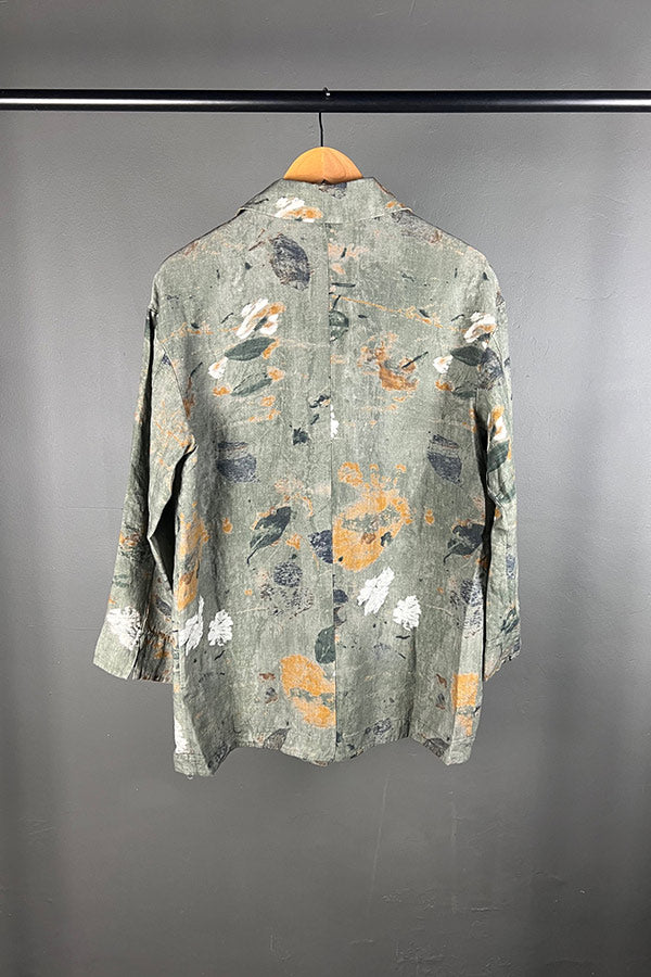 Transit Print Linen Jacket