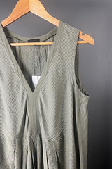 Transit Textural Dress in Green