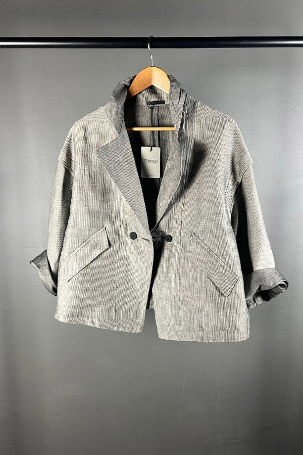 Transit Oversized Jacket in Grey
