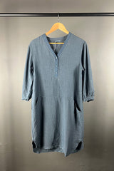 Transit Slate Blue Linen Dress