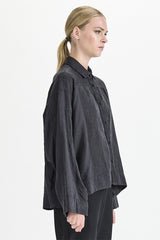 Transit Striped Shirt in Anthracite