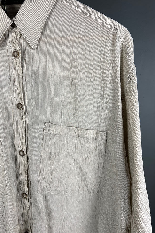 Transit Oversized Textural Shirt in Rope