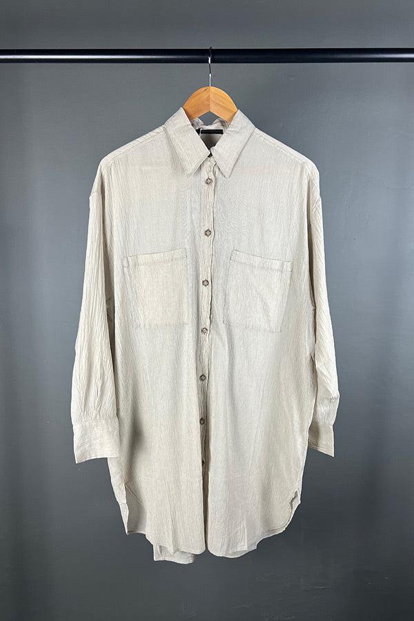 Transit Oversized Textural Shirt in Rope