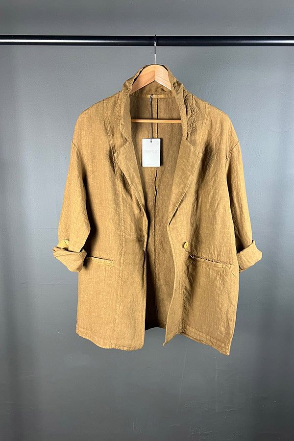 Transit Oversized Longline Mustard Jacket