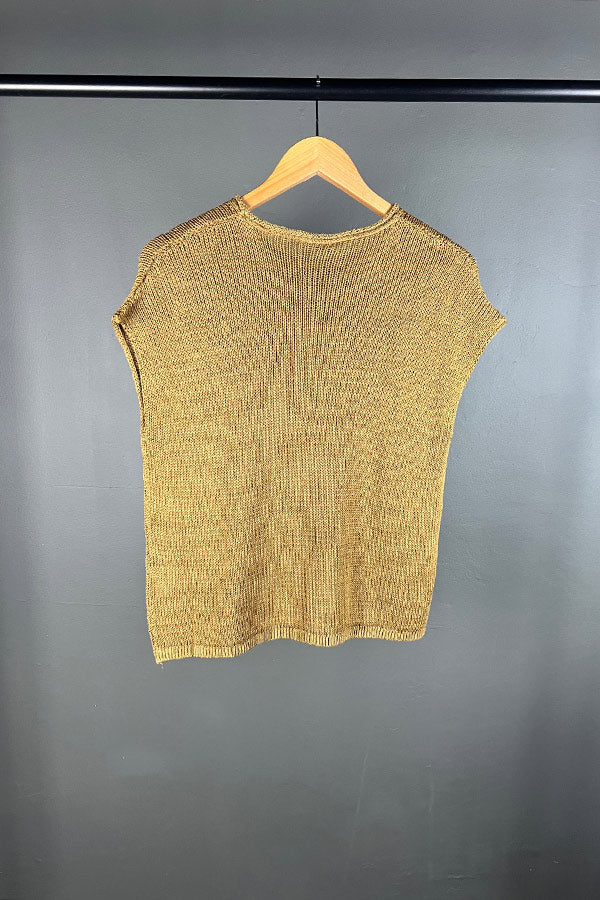Transit Cap Sleeve Mustard Knit