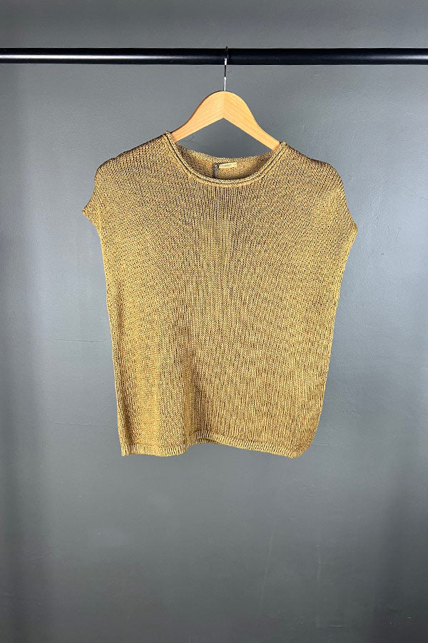 Transit Cap Sleeve Mustard Knit