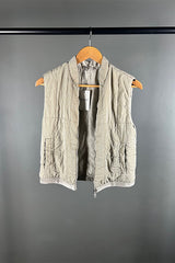 Transit Silk Mix Gilet in Sand