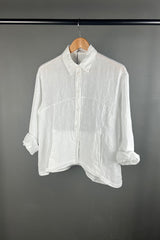Transit Linen Shirt-Jacket in White