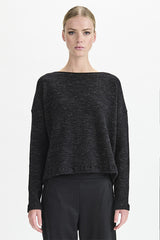 Transit Black Speckled Wool Top