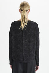 Transit Black Speckled Wool Top