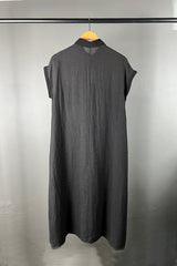 Transit Black Linen Dress