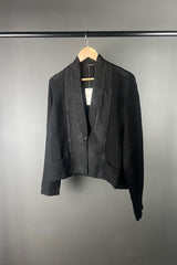 Transit Black Textural Cropped Jacket