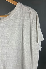 Transit Chalk Linen Viscose T-Shirt