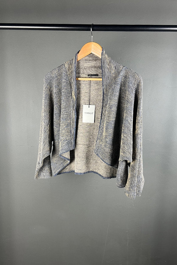 Transit Ribbed Textural Cropped Cardi
