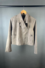 Transit Taupe Leather Jacket