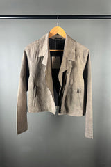 Transit Taupe Leather Jacket