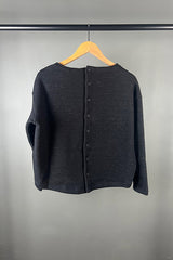 Transit Black Speckled Wool Top