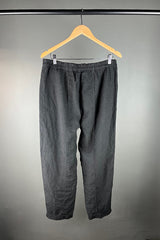 Transit Black Slim Linen Pants