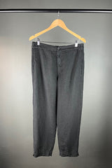 Transit Black Slim Linen Pants