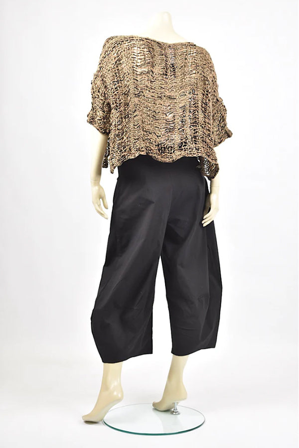 Tzusk Black Kobi Pants with Back Zip