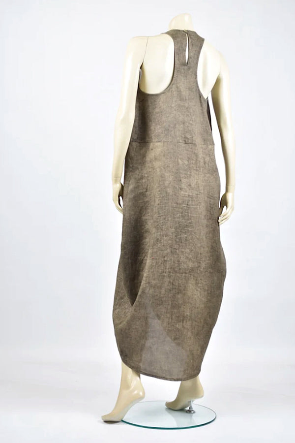 Tzusk Khaki Tulip Dress