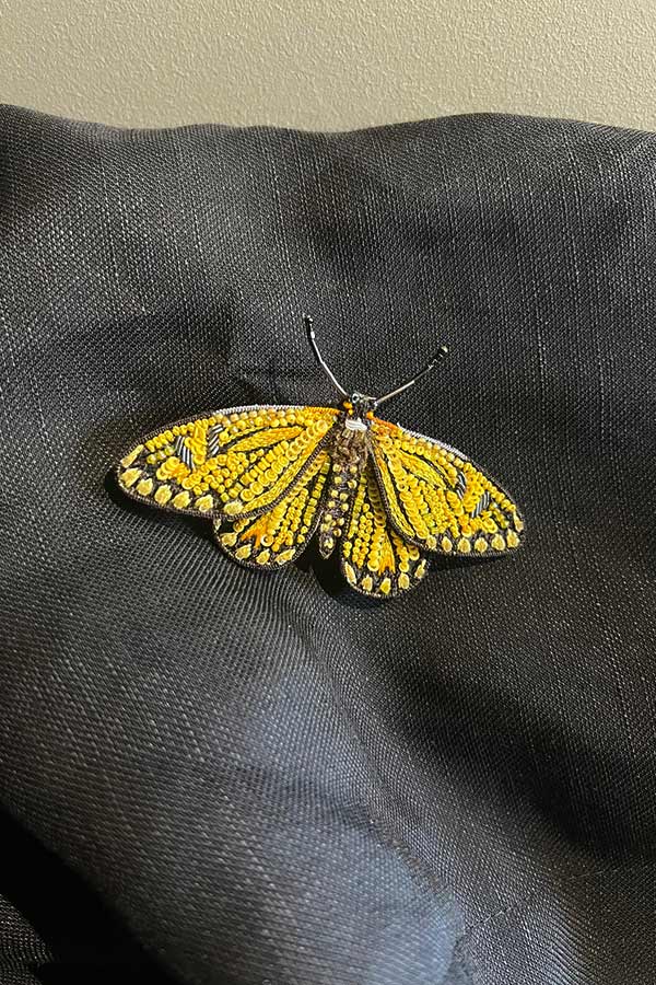 Trovelore Yellow Coster Butterfly Brooch